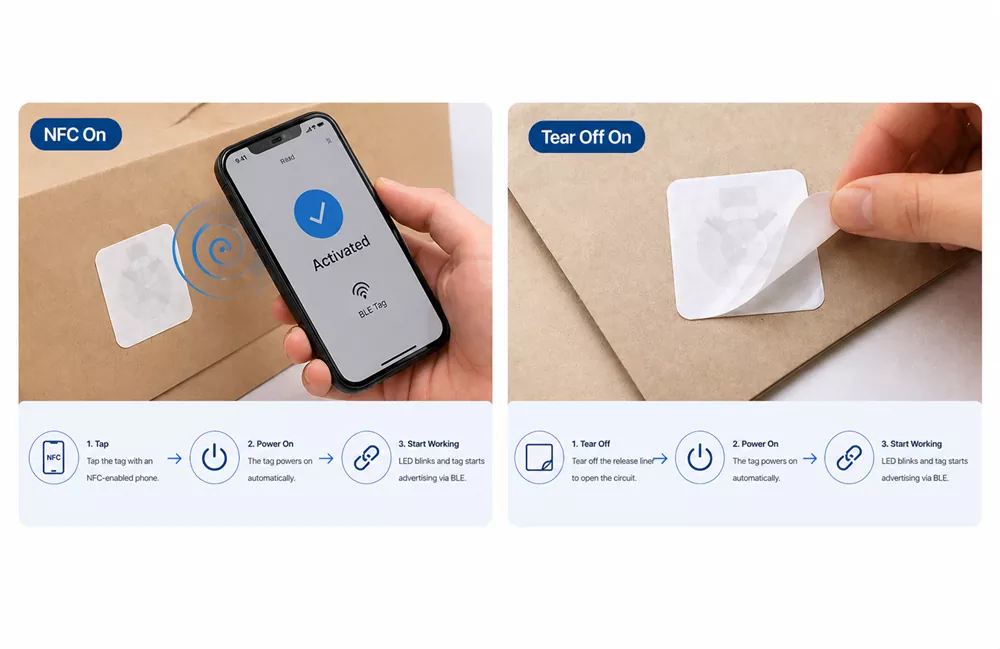 NFC Power On Supported Tags